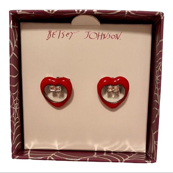 Betsey Johnson Holiday themed post earrings. - Picture 1 of 5